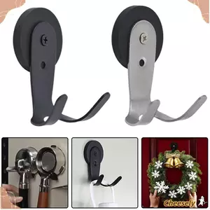 Giá lưu trữ tay cầm cà phê CHEESELY, Thiết kế móc đôi tiết kiệm không gian Máy pha cà phê Móc từ tính, Móc lưu trữ tròn bằng thép không gỉ bền