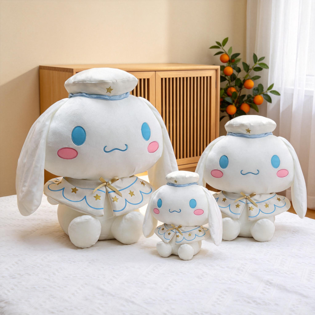 PS1 Sanrio Cinnamoroll Plushie Dễ Thương Sang Trọng Cotton Đồng Hành Búp Bê Gối Mềm SP1