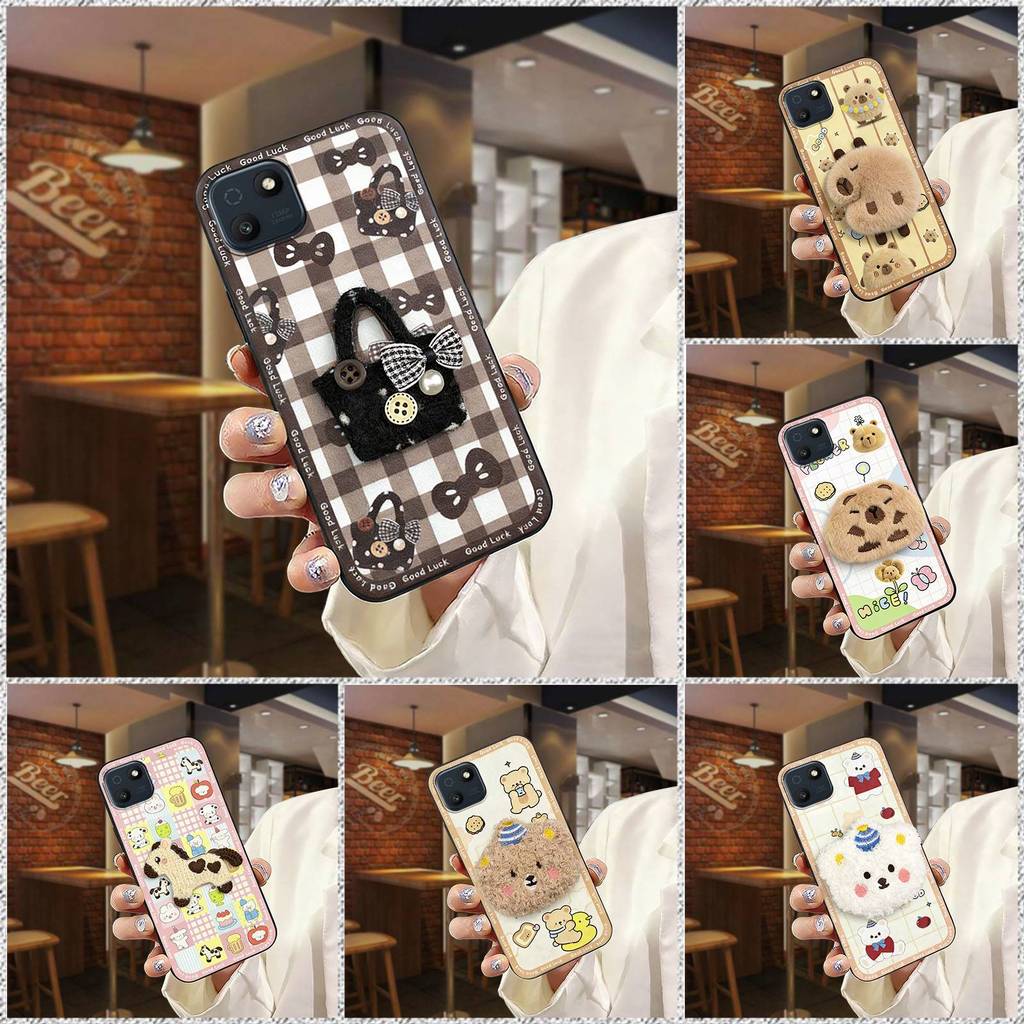 Ốp Điện Thoại Miếng Dán Vải Bền Cho Wiko T10 Túi Điện Thoại Dễ Thương 3D TPU Chống Bụi Bẩn Sang Trọng Chống Thấm Nước Hoạt Hình Thiết Kế Thời Trang Chống Va Đập Vỏ Mềm Thêu Ba Chiều