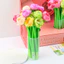 Sáng Tạo Hình Hoa Hồng Lắc Happy Soft Gel Bút 0.5mm Sinh Viên Văn Phòng Phẩm Bút Chữ Ký Ngày Nhà Giáo Quà Tặng 3C5O