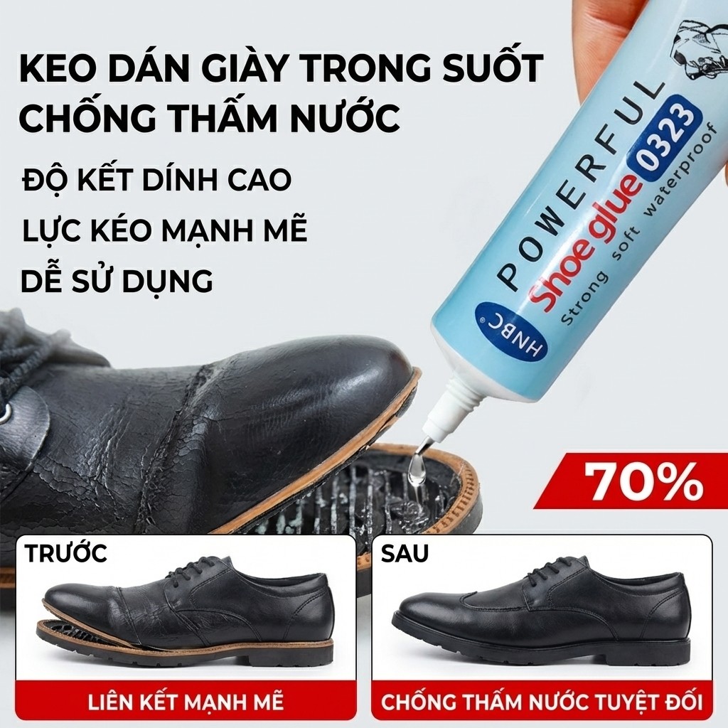 ⚡COD⚡Keo sửa giày chống thấm nước và chắc chắn/Keo sửa giày cường độ cao/keo sửa giày/keo nhựa trong suốt mềm/keo dán giày dép siêu chắc