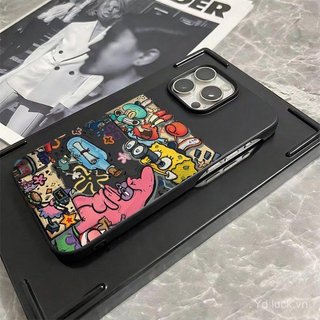 Ốp Điện Thoại Nửa Gói Thời Trang Cao Cấp Vẽ Graffiti Thích Hợp Cho iPhone 17promax 11 12promax 13pro 15pro 16plus 17pro 13 14pro 15 16 16 Ốp Chống Sốc