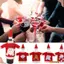 Túi đựng chai rượu vang giá rẻ, Ông già Noel Người tuyết Hộp đựng chai rượu vang Giáng sinh, Đồ trang trí Đồ trang trí dệt kim Len trang trí bàn tiệc Giáng sinh