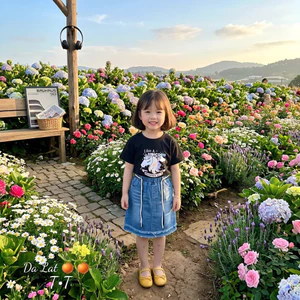 Set Bộ Unicorn Siêu Ngầu Cho Bé Gái - Áo Thun Đỏ Cộc Tay Mix Chân Váy Jean Rách Gấu Thời Trang 10-25kg