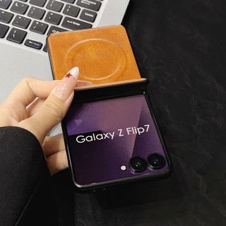 Bản Lề Từ Tính Mùa Thu Bao Da Dành Cho Samsung Galaxy Z Flip 7 7FE Z Flip 6 Z Flip 5 Vỏ Cứng Chống Sốc