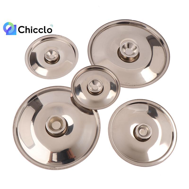 [chiccloset0] Nắp nồi tròn 10-26cm Vỏ nồi bằng thép không gỉ Thiên Thay thế nắp đậy thực phẩm nhà bếp đa năng Đồ dùng nhà bếp Đẹp