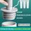 TRTR Ống Thoát Nước Chống Mùi Niêm Phong Cắm Nắp Rửa Sàn Thoát Nước Khử Mùi Lõi Silicon Chống Phát Hiện Bền VN
