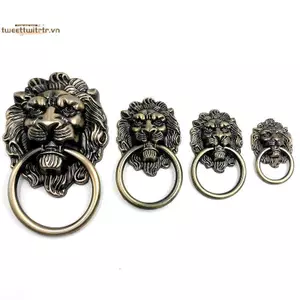 TRTR Núm Và Kéo Mới Cổ Đồng Đầu Sư Tử Kéo Cho Tủ Quần Áo Ngăn Kéo Tủ Tay Nắm Cửa Núm Cửa Knoer VN