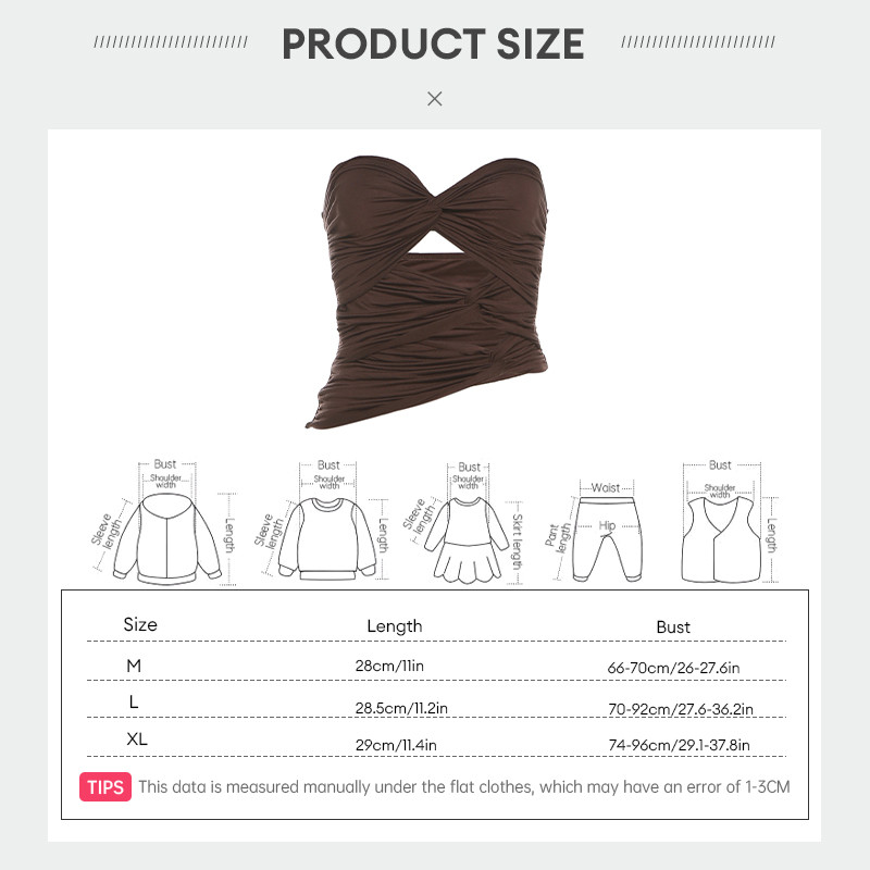 【dynamar】Áo crop-top không tay với đường cắt gợi cảm, áo yếm khoét lỗ