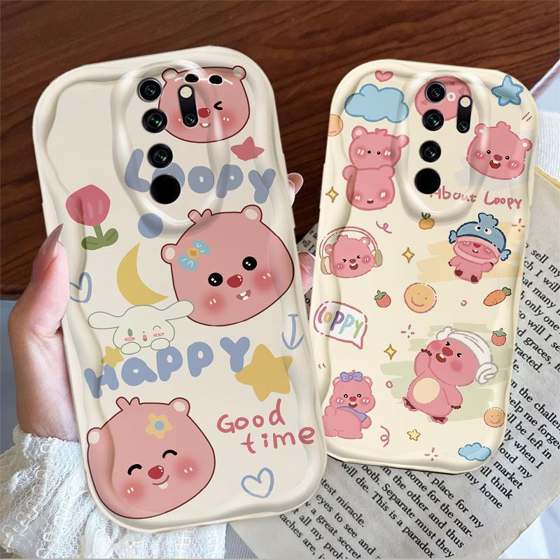 Thích hợp cho Redmi Note 8 Pro Redmi 9 3D Art Soft TPU Phim hoạt hình dễ thương Loopy Vỏ điện thoại chống sốc