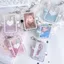 Hộp đựng thẻ OLVIDO, Đôi cánh thiên thần đầy màu sắc Giá đỡ Photocard 3 Inch của Kpop, Dễ thương với Móc khóa Màn hình Túi đựng thẻ Acrylic Mặt dây chuyền