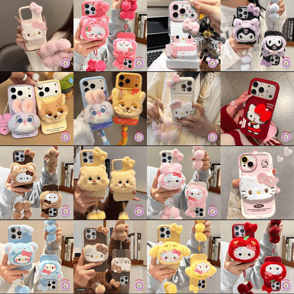 Ốp Điện Thoại Ngẫu Nhiên Cho iphone 15promax 17Promax 17 16 15 14 13 12 11 16promax 14promax 12promax 7plus 11pro xsmax Cặp Đôi Nữ Hoạt Hình Dễ Thương Chống Rơi Mù Hộp Hoa Mùa Hè SJ