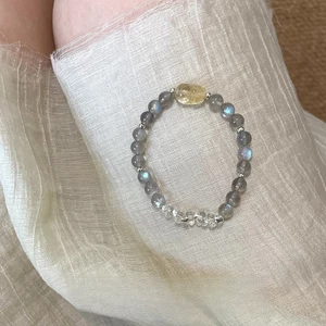 Vòng tay đá tự nhiên Citrine Pixiu - Mang lại sự may mắn