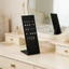 Stay Black Acrylic L Shape Lip Nose Nhẫn trưng bày với các lỗ khác nhau Thích hợp cho cửa hàng trang sức và nhà Organizati