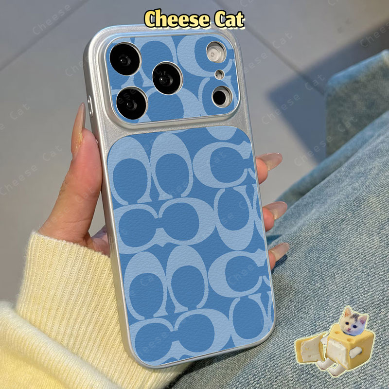 Ốp bảo vệ da thời trang tên tuổi lớn Ánh Sáng sang trọng xu hướng iPhone cho iPhone 17 16 15 12 11 14 13 Pro Max