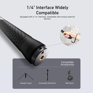 TELESIN Nhôm Selfie Stick Chân Máy Gắn Cho GoPro Hero 13 12 11 10 9 8 Insta360 DJI Osmo Camera Hành Động Nhẹ Monopod