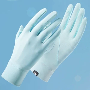 Găng tay chống nắng hở ngón nữ unisex iLita cảm ứng điện thoại bao tay chống tia UV UPF50 bảo vệ da phối khóa bó cổ tay