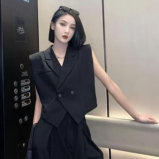 Áo vest ngắn phong cách Pháp cho nữ, thời trang mùa hè
