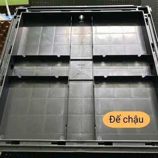 Phụ kiện chậu ghép nhựa HDPE cao cấp thiết kế cải tiến bền bỉ dùng trồng rau, hoa và cây cảnh.