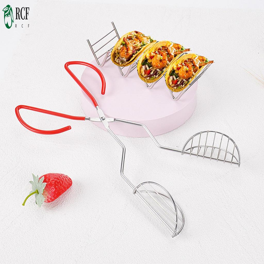 Kẹp pancake bằng thép không gỉ, nhẹ, tái sử dụng, dùng cho pancake, tacos