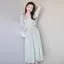 Váy nữ Mori Style cổ chữ V dài tay sang trọng – Ưu đãi đặc biệt