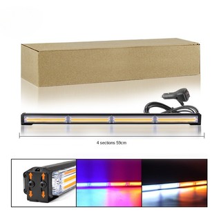 Cob Xe Một Mặt Nhấp Nháy 4 Phần 59cm Lưới Tản Nhiệt Xe Kỹ Thuật Xe Cảnh Báo Xe Tải Top Bar