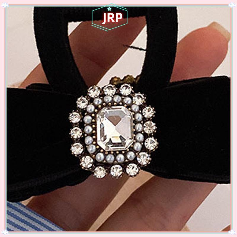 JRP Pháp Retro Kim Cương Giả Nơ Thời Trang Nữ Kẹp Tóc Phụ Kiện JRP