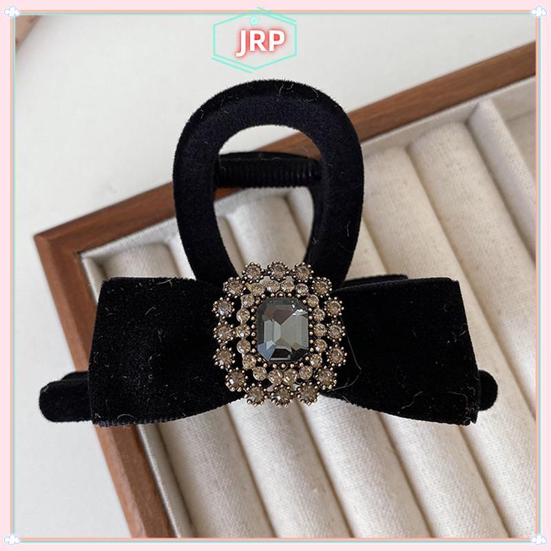 JRP Pháp Retro Kim Cương Giả Nơ Thời Trang Nữ Kẹp Tóc Phụ Kiện JRP