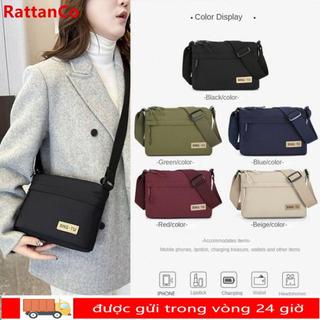 Túi đeo vai RATTANCO, Túi đeo chéo dung tích lớn, Thiết kế đa năng thời trang Túi đeo chéo màu trơn chất lượng cao dành cho nữ