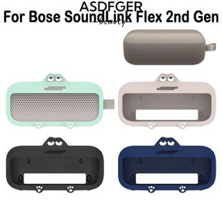 Vỏ bảo vệ ASDFGER, Loa không dây silicon hoạt hình, Giá đỡ chống rơi dễ thương cho phụ kiện loa thế hệ thứ 2 Bose SoundLink Flex
