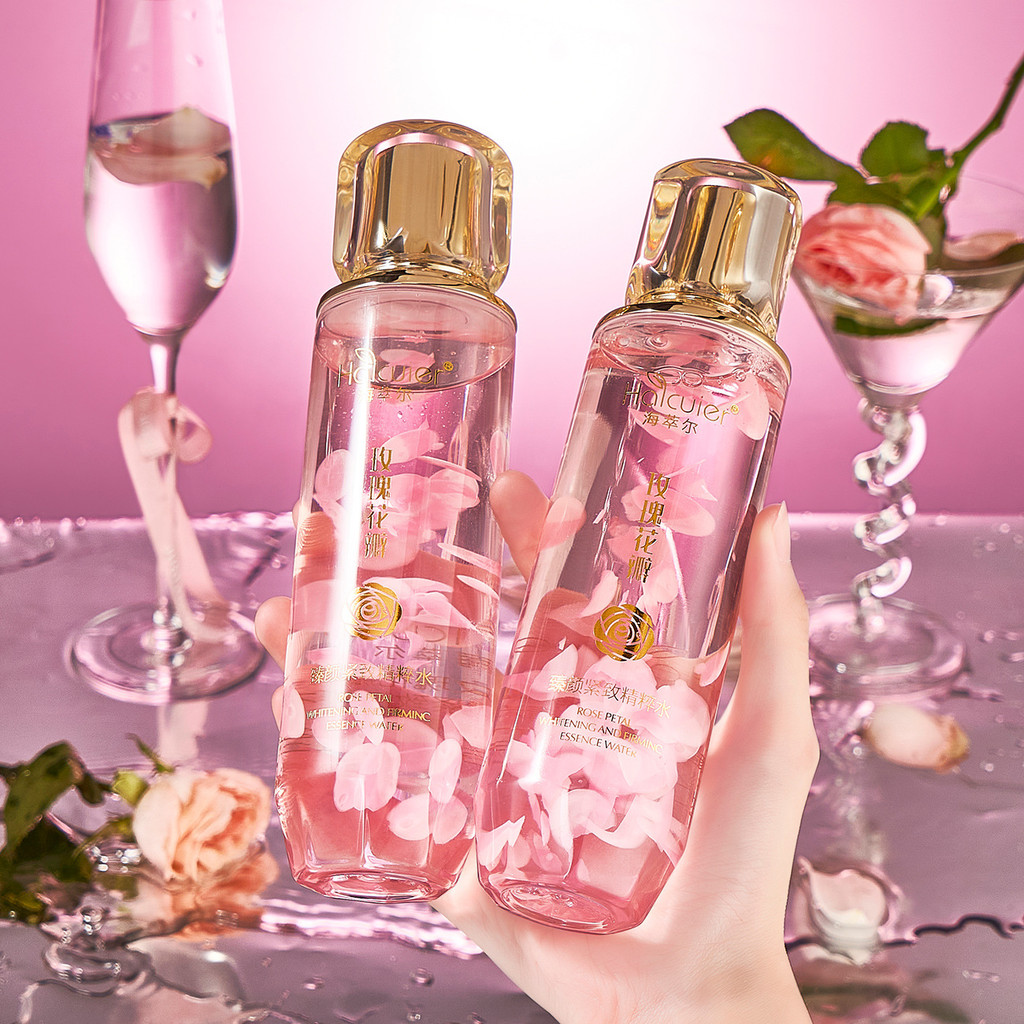 Haicuier Hoa Hồng Làm Săn Chắc Tinh Chất Nước Dưỡng Ẩm Dưỡng Ẩm Trẻ Hóa Làm Mới Mực Không Dính 12.24