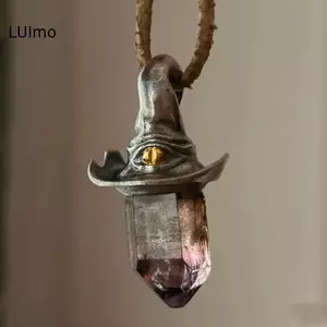 Vòng cổ mặt dây chuyền pha lê LUImo — Thiết kế Boutique, tối giản độc đáo với màu lanh nghệ thuật và cảm giác thời trang đặc biệt; Mảnh trang sức có mùi vị cao (SBS)