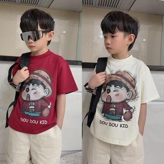 [AFF- DOU DOU KID] AP66S Cậu Bé Shin Áo Phông Trẻ Em 14-48kg,chất phông hữu cơ cao cấp