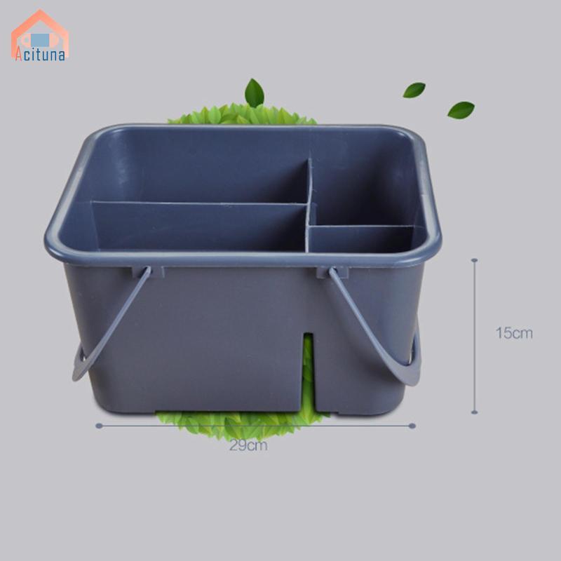 Giỏ đựng đồ vệ sinh đa năng có tay cầm Dụng cụ sắp xếp Sản phẩm làm sạch Bảo quản