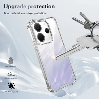Dành Cho Redmi Note 14 4G Ốp điện thoại Pha Lê Trong Suốt Cứng Chống Sốc 4-Corner Vỏ Mỏng Chống Sốc