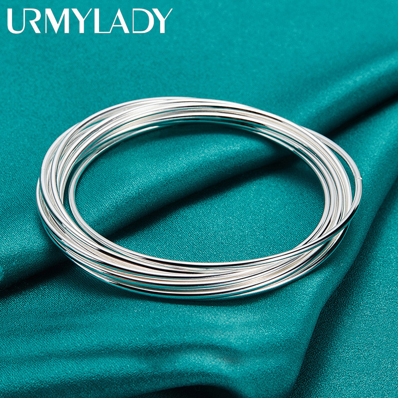 URMYLADY - Lắc tay bạc 925 cho nữ, phù hợp tiệc cưới với thiết kế quyến rũ