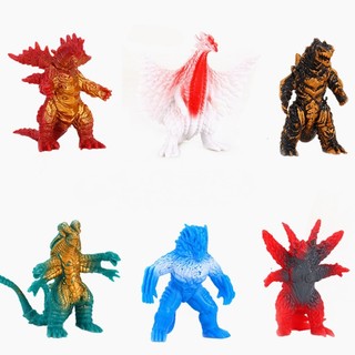 Nhỏ sáu Ultraman keo mềm quái vật nhỏ Chi Ponton Madia rắn quà tặng đồ chơi quà tặng nhỏ