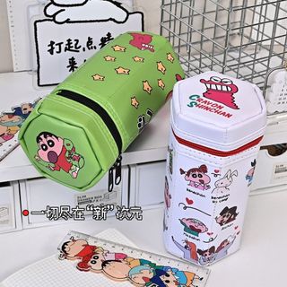 Crayon Shin-Chan Bút Hình Lục Giác Cá Sấu Hoạt Hình Túi Bảo Quản Sinh Viên Dung Tích Lớn Để Bàn Tổ Chức Văn Phòng Phẩm Hộp Đựng Bút Chì20251229