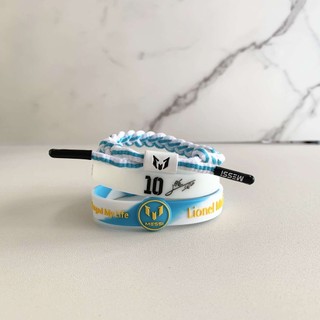 【现货】Ống Hút Messi Số 10 Silicon Barcelona Dạ Quang Vòng Tay Messi Số 10 Silicon Barcelona Dạ Quang Thể Thao Dây Đeo Tay Bóng Đá Quạt Vòng Tay Hộp Quà Tặng Bộ Quà Tặng Sinh Nhật 1229LP