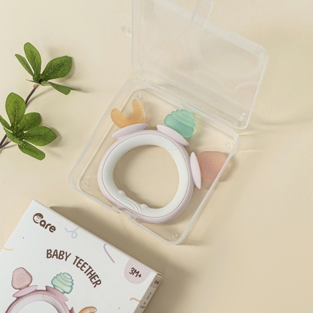 [ĐÃ KIỂM NGHIỆM ][TẶNG KÈM HỘP] Đồ Chơi Gặm Nướu Silicon Organic Cầm Tay Cao Cấp, Siêu Mềm - An Toàn Cho bé