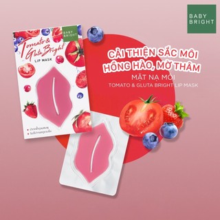 Mặt Nạ Môi Cà Chua Baby Bright Tomato & Gluta Bright Lip Mask 10g
