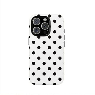 Ốp Điện Thoại Thích Hợp Cho iPhone Thời Trang Đơn Giản Chấm Bi 2 Thích Hợp Cho iPhone17 / 15 / 13 / 11 Vỏ Phim Hai Trong Một Vỏ Bảo Vệ AKKD