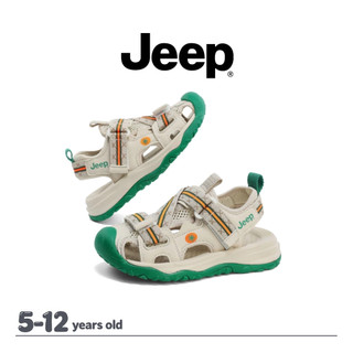 JEEP Mùa Hè Baotou Dép Bé Trai Bé Gái Đế Mềm Phong Cách Thể Thao Chống Mài Mòn Giày Trẻ Em Thông Thường