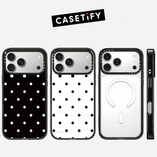 Ốp điện thoại Acrylic chấm đen trắng từ tính cho iPhone 17 Pro Max 17 Air 16 Plus 15 14 13 12 Vỏ bảo vệ chống sốc