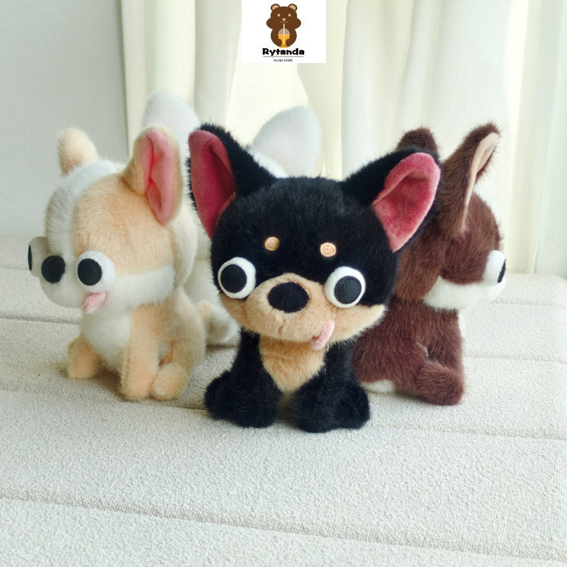 Rytanda Mô Phỏng Dễ Thương Chó Sang Trọng Đồ Chơi Cho Bé Trai Bé Gái Lông Vàng Búp Bê Chó Bông Mắt Lớn Chó Gối Mềm Động Vật Trẻ Em Bạn Gái Giáng Sinh Quà Tặng Năm Mới Trang Trí Đệm Sofa