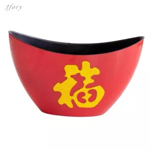 Jfory Bình hoa Yuanbao Hình năm mới Trang trí truyền thống Hộp đựng thực vật đa chức năng Chậu cắm hoa