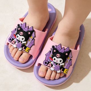 Dép cho bé Kuromi - dép đi trong nhà mềm nhẹ chống trượt hoạt hình dễ thương mùa hè