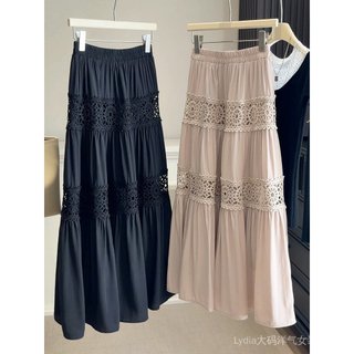 Váy móc rỗng chất lượng cao, thời trang mùa xuân-hè, phù hợp dáng người cỡ lớn