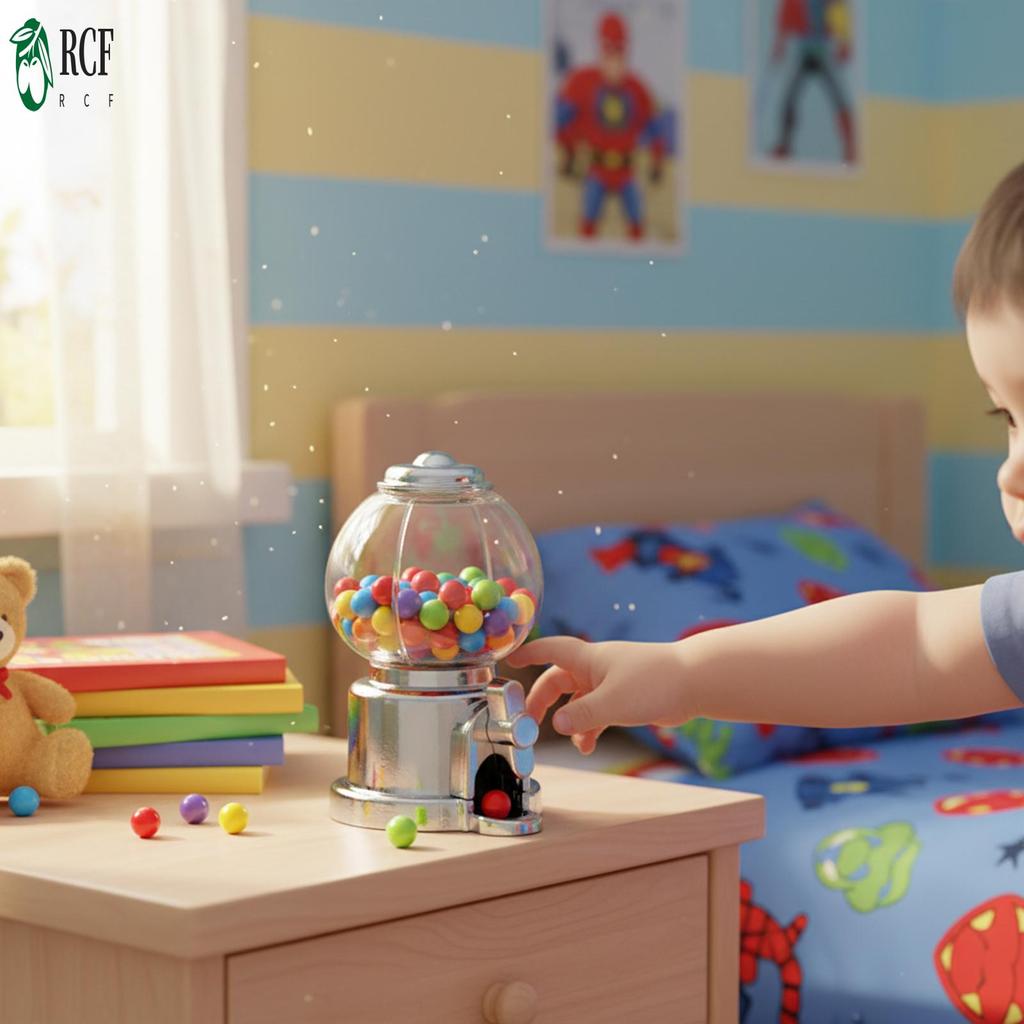 Nhựa Gumball-Máy Đựng Kẹo Cho Trẻ Em Sinh Nhật Toàn Mặt Trăng Đảng Quà Tặng Đồ Chơi