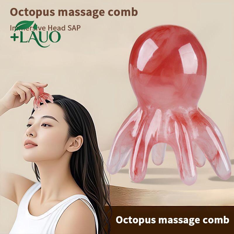 Springevenstar Nhựa Bạch Tuộc Hình Đầu Kinh Tuyến Bấm huyệt Massageb Răng Rộng Da Đầu Ba Ne Và Ba Hướng Dẫn Sử Dụng Dụng Dụng Cụ Massage Sâu Springevenstar